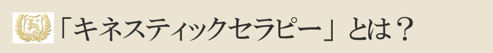 「キネスティックセラピー」とは？